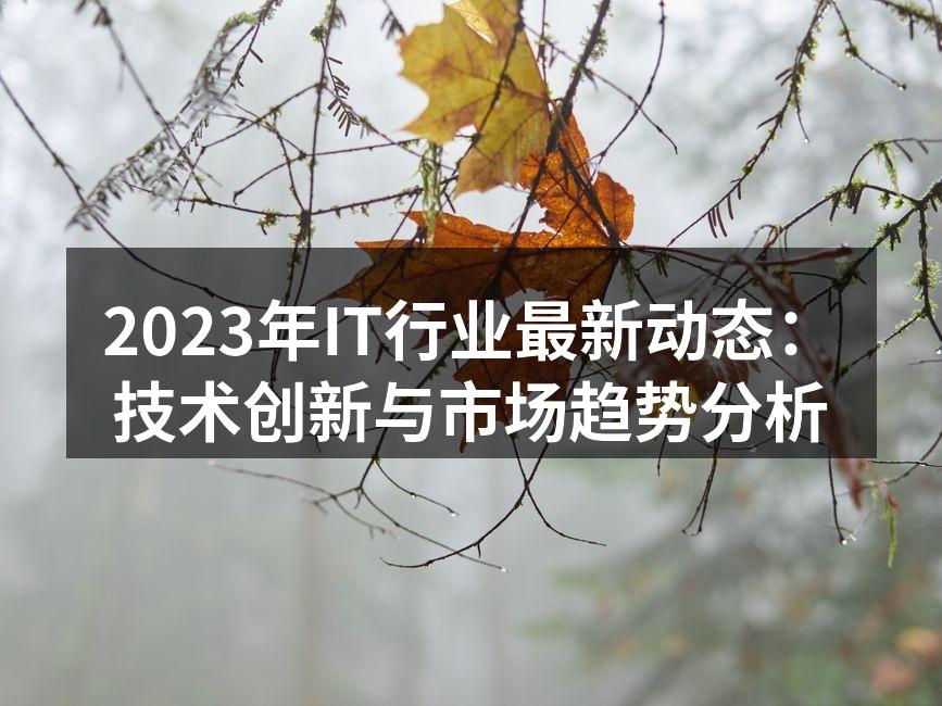2023年IT行业最新动态：技术创新与市